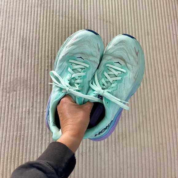 HOKA ONE ONE ARAHI 6 Sunlit Ocean / Lilac Mist Blue Turquoise Purple 7.5 - Picture 8 of 11